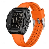 abordables Montres numériques-Sanda 6286 Montre électronique pour étudiant de type tonneau de vin Réveil multifonctionnel Montre numérique électronique pour étudiant Réveil