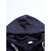 abordables sweats à capuche basiques pour hommes-Homme Sweat à capuche zippé intégral Sweat à capuche zippé Sweat à capuche tactique Noir Vert Véronèse bleu marine Kaki Gris Claire À capuche Uni Multi-poches Poches zippées Sport &amp; Loisir Quotidien
