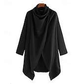 levne pánské základní mikiny s kapucí-Pánské Mikina Svetr Černá Vodní modrá Trávová zelená Rolák Bez vzoru Sporty a outdoor Denní Dovolená Polyester Šik ven Základní Na běžné nošení Jaro Podzim Oblečení Mikiny s kapucí Mikiny