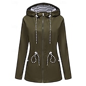 cheap Outdoor Jackets-Women&#039;s Windbreaker Softshell Jacket Hiking Jacket Outdoor Waterproof Windproof Hiking Outfits Hiking Clothes Spring Autumn / Fall Top Camping / Hiking / Caving Running Black Yellow Pink