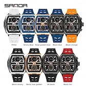 Недорогие Цифровые часы-SANDA подарок для женщин и мужчин цифровые часы большой циферблат спортивные часы на открытом воздухе повседневные светящиеся часы-стоп будильник таймер силиконовые часы