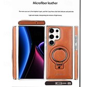 levne Pouzdra pro Samsung-telefon Carcasă Pro Samsung Galaxy S25 S24 S23 Ultra Plus Zadní kryt se stojánkem Magnetické Nárazuvzdorné Retro TPU PU kůže