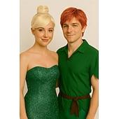  Cosplay paruky Blonďatá Žlutá Přírodní rovný Umělé vlasy Střední paruky Dámské paruky Na párty