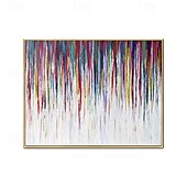 preiswerte Ölgemälde-handgemachtes Ölgemälde auf Leinwand, Wandkunst, Dekoration, abstrakt, golden, für die Inneneinrichtung, gerollt, rahmenlos, ungedehntes Gemälde