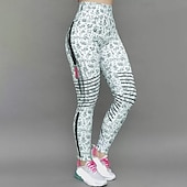 tanie Legginsy i legginsy do jogi-Damskie Legginsy capri Legginsy do jogi Wyszczuplenie brzucha Wysoka talia Siłownia Taniec Obuwie sportowe Doły Czarny Biały Niebieski Jesień Sport Odzież sportowa Ścisłe dopasowanie