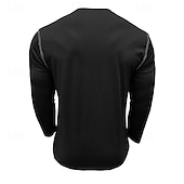 economico Maglietta casual Henley-Per uomo Maglia Henley Maglietta Manica Lunga Tinta unica Semplice Tinta unita Moda Designer Casual Tasca Bottoni Henley All&#039;aperto Casuale Quotidiano Estate Autunno Inverno Grigio scuro Nero Bianco