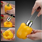 cheap Kitchen Utensils &amp; Gadgets-Multifunctional Fruit and Vegetable Core Remover with 304 Stainless Steel for Kitchen, Apple and Pear Corer, Home Use Hole Puncher for Removing Fruit Cores and Seeds