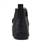 abordables Bottines-Bottines rétro faites main pour hommes avec fermeture velcro – bottes de marche décontractées et artistiques pour hommes créatifs et tenues urbaines de tous les jours