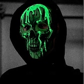 economico Maschere-Teschio scheletro Halloween Maschera Horror Spaventoso Fosforescente casco integrale Adulti Per uomo Per donna Unisex Halloween Carnevale Performance Feste Costumi di Halloween facili Vestirsi