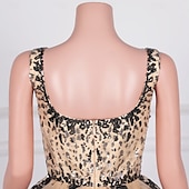 cheap Homecoming Dresses-A-Line Homecoming Dresses Elegant Dress Homecoming Cocktail Party Short / Mini Sleeveless Square Neck Sequined with Sequin Appliques