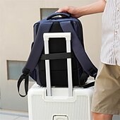 preiswerte College-Rucksäcke-Schlanker Unisex-Laptop-Rucksack für Schule und Büro – minimalistischer, wasserdichter Business-Tagesrucksack mit mehreren Fächern für Studenten und Berufstätige