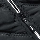 levne Fleece a 3 v 1 bundy-Pánské Puffer Jacket Zimní bunda Zima Venkovní Zahřívací Vrchní část oděvu Černá Zelená Šedá
