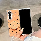 cheap Samsung Cases-Phone Case For Samsung Galaxy Z Fold 7 Z Fold 6 Z Fold 5 Z Fold 4 Back Cover with Stand Holder Shockproof Retro TPU PU Leather