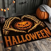 abordables Chambre d&#039;Halloween-Rectangulaire 2mm Paillassons Fait à la Machine Polyester Antidérapant Moderne Halloween