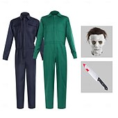 levne Klasický horor-Michael Myers předvečer Všech svatých Maska Kostým Kombinéza předvečer Všech svatých Horor Strašidelný kostým Dospělé Pánské předvečer Všech svatých Karneval Výkon Párty Jednoduché Halloweensk