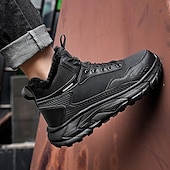 preiswerte Wanderstiefel-wasserdichte Winterwanderstiefel für Herren mit warmem Futter, rutschfeste Outdoor-Schneeschuhe für Trekking und Camping bei kaltem Wetter