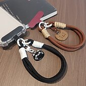 billiga Telefonlinor och handledsremmar-nytt mode katt fiskbenshänge hängande rep kort handledsflätat rep turist bergsklättring handrep