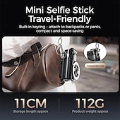 baratos acessórios de perfuração-Bastão magnético para selfies 4 em 1, tripé com rotação de 360 graus e controle remoto sem fio para iPhone &amp;android, suporte para telefone para gravação de vídeo &amp;vlogging - viagem portátil