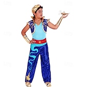 cheap Men&#039;s Costumes-Fairy Tale Arabian Nights Prince Aladdin Outfits Costume Storybook Characters Cosplay Movie Cosplay for Men&#039;s Girls&#039; Kid&#039;s Adults&#039; Halloween Carnival World Book Day Performance Educational Dress Up