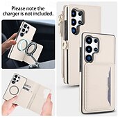 abordables Carcasas Samsung-teléfono Funda Para Samsung galaxia S25 S25 Más S25 Ultra S24 Plus S24 S24 Ultra Plus S24 FE A14 A72 A73 Tarjetas billetera Cremallera con cordón Ranura para tarjetas Retro TPU Cuero de PU
