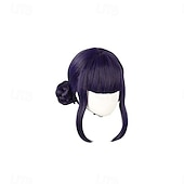 abordables Pelucas de anime-Disfraz de cazadora de demonios, peluca de cosplay de Zoey, pelucas de anime, accesorio para cabello largo y liso para mujer