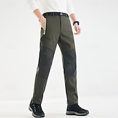 abordables Fondos-Hombre Pantalones cargo Pantalones para senderismo Pantalones de lluvia para senderismo Invierno Al aire libre Ajuste regular Impermeable Resistente al Viento Prendas de abajo Bolsillo Negro Verde