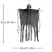 preiswerte Halloween Außen Dekor-2er-Pack hängende Halloween-Dekorationen mit Skelettgeistern, Sensenmänner für Halloween-Außendekorationen, fliegendes Halloween-Skelett-Geist, Spukhaus-Requisite, Party-Dekor