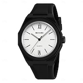 abordables Montres à quartz-Montre quartz SKMEI pour femmes hommes et enfants grand cadran montre-bracelet décontractée lumineuse étanche en silicone