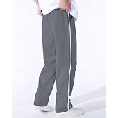 preiswerte Freizeithosen-Herren Tech-Hosen Hose Freizeithose Tasche Elastischer Bund Kordelzug Patchwork Komfort Sport im Freien Täglich Mode Lässig Schwarz Armeegrün Mikroelastisch