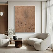 levne Wabi Sabi-Ručně malovaná olejomalba na plátně, nástěnná dekorace ve stylu wabi-sabi, jednoduchá abstraktní pro domácí dekoraci, napnutý rám, závěsný obraz/rolovaný bezrámový, nenapnutý obraz