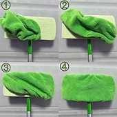 cheap Cleaning Supplies-8pcs Washable Mop Replacement Pads for Flat Mops(Mop Not Included), Durable Reusable Mop Heads for Dry and Wet Use, Easy to Clean, Cleaning Supplies, Back to School Essentials