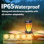 tanie Oświetlenie krajobrazowe-1 szt. zewnętrzna wodoodporna lampa z migającym płomieniem słonecznym 28 koralików LED na dziedziniec, ogród, trawnik, ścieżka, taras, lampa wisząca, lampa wisząca, halloween, dekoracja na imprezę