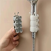 رخيصةأون أدوات الحمام-حامل رأس دش من السيليكون 3/6 قطع، حامل دش بدون مثقاب، قاعدة رأس دش مثبتة على الحائط للحمام، تصميم قبضة كاتربيلر قابلة للإزالة