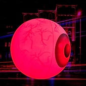 levne Halloween venku-1 ks halloween 40/60cm nafukovací vzduchový model rgb oční dekorační lampa vnitřní a venkovní nádvoří zahradní párty hororová a podivná atmosféra dekorační světla