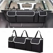 cheap Storage &amp; Organization-Car Trunk Organizer Large Capacity with Multi-Pockets, Universal Backseat Storage Bag Made of Durable 600D Oxford Fabric for SUV, Truck, Car Accessories