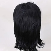  "Cosplay-parykker" Svart Rett Syntetisk hår Kort Parykker Herre Parykker Til fest