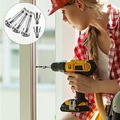 お買い得  手工具-5個の位置決めドライバービットセット、滑り止めph2乾式壁用ネジセッター、六角シャンクドライバービット、ネジ位置決めビット、バッチヘッド（50mm 25mm）