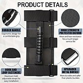cheap Car Organizers-1Pcs Heavy Duty Grab Bar Handles for Jeeps UTVs and Quads with 3 Straps Design Fits 1 1/2 to 3 Inch Roll Bars Secure Left-Hand Access for Enhanced Safety Durable Nylon Straps
