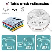 economico Articoli per la casa-Mini lavatrice e lavastoviglie portatile automatica piccola turbo centrifuga lavatrice per calzini biancheria intima contenitore per borotalco comodo compatto aiutante per il bucato