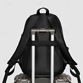お買い得  大学のバックパック-メンズ 3ピース ブラック バックパック セット – 大学、仕事、旅行に最適なショルダーバッグとポーチ付きの防水スクールバッグ