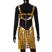 cheap Women&#039;s Costumes-Women&#039;s Glitter Sequin Dress Sparkle Party Dresses for Singer Dancer Stage Wear Party Carnival Outfit