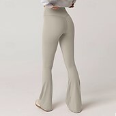olcso Sima leggings-Női Nadrág Leggingek Utcai sikk Alkalmi Teljes hossz Természetes Sima Rugalmas derék Kényelmes Szabadság Hétköznapi viselet Hétvége Sötétszürke Sárgabarack Szürke Fekete Ősz Normál