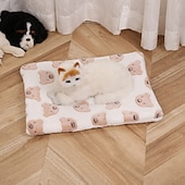 billige Hundesofatrekk-kattetepper for innekatter, ultramykt kjæledyrteppe til sengeunderlag, oppvarmede kattesenger, premium flanellduk selvoppvarmende kjæledyrpute for katter og hunder, koselig og beroligende katteteppe