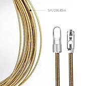 abordables Outillage à main-Dispositif universel d&#039;enfilage de fil, outil d&#039;extraction de câble d&#039;électricien, enfileur de fil pour conduits et canaux muraux, guide-fil en acier durable pour l&#039;installation de câbles électriques