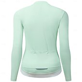 preiswerte Radtrikot Damen-WOSAWE Damen Radtrikot Downhill-Trikot Langarm Fahhrad Trainingsanzug Trikot Kompressionskleidung mit 3 Gesäßtaschen Mountainbike MTB Straßenradsport Reflektierende Streifen Rückentasche