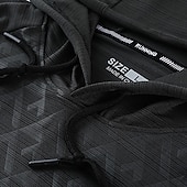 voordelige Bovenkanten-Voor heren Wandeltop Sporthoodie Lange mouw Capuchon Kleding Bovenlichaam Buiten Sneldrogend Zweetafvoerend anti-geur Ademend Polyester Lapwerk Donker Grijs Zwart Rood Jagen Tennis Sportschoenen