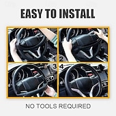 abordables Servicio de Vehículo-Funda de silicona para volante de coche, moderna, antideslizante, suave, ajustada, universal, para todas las estaciones, cómoda, resistente al desgaste, funda flexible para el mango.