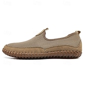 preiswerte Slipper Schuhe-Atmungsaktive Herren-Slip-On-Wanderschuhe aus Strick – leichte Mesh-Sneaker für Sommerreisen, Outdoor-Aktivitäten und Komfort im Alltag