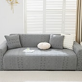 billiga Sofföverdrag-1 styck komplett paket enfärgat bohemiskt sofföverdrag i muxing jacquard-stil elastiskt jacquard-sofföverdrag som skyddar soffan från kattklor kan användas året runt utrustat med örngott