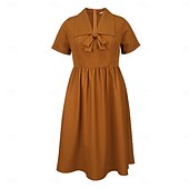 levne Šaty-Retro 50. léta Rockabilly Polední Šaty na šaty Flare šaty Větší velikosti A-Linie Dámské Dovolená Maturita Párty a večer Dospělí Šaty Jaro léto